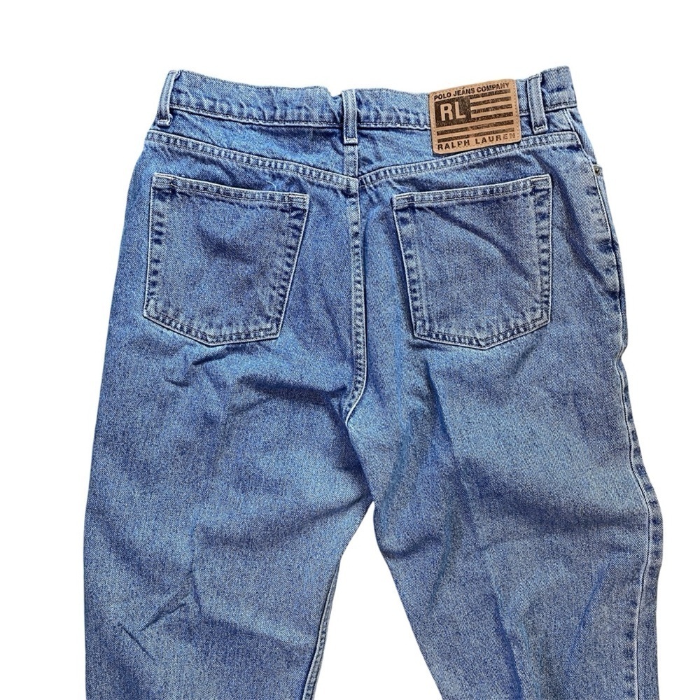 Vintage Polo Ralph Lauren High Waisted 100% Cotton Jeans Size 10 - Picture 6 of 7